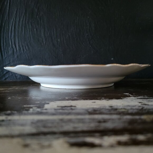 Antique Meissen Deep Plate Courting Couple Romantic Scene Floral Design 8.75" - Picture 5 of 7